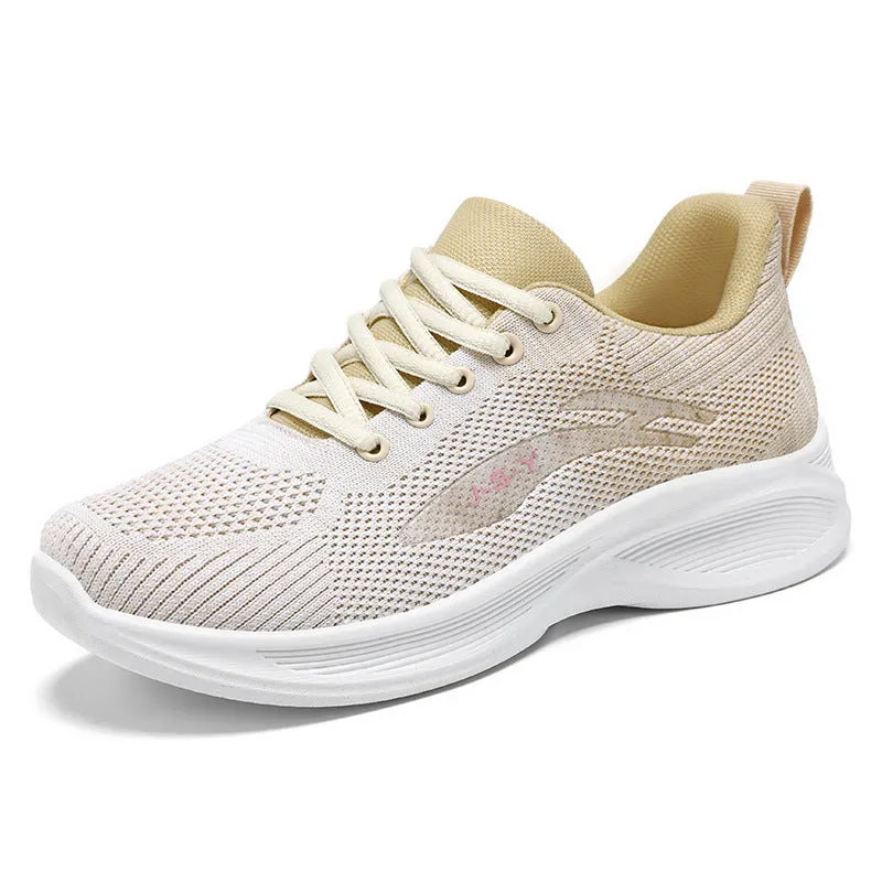 Lightweight Knitted Training Shoes for Women with Breathable Fabric
