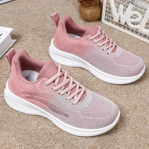 Lightweight Knitted Training Shoes for Women with Breathable Fabric