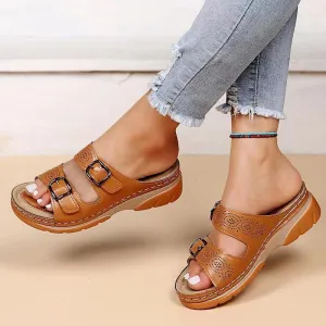Liv™ | Stylish Orthopedic Leather Sandals