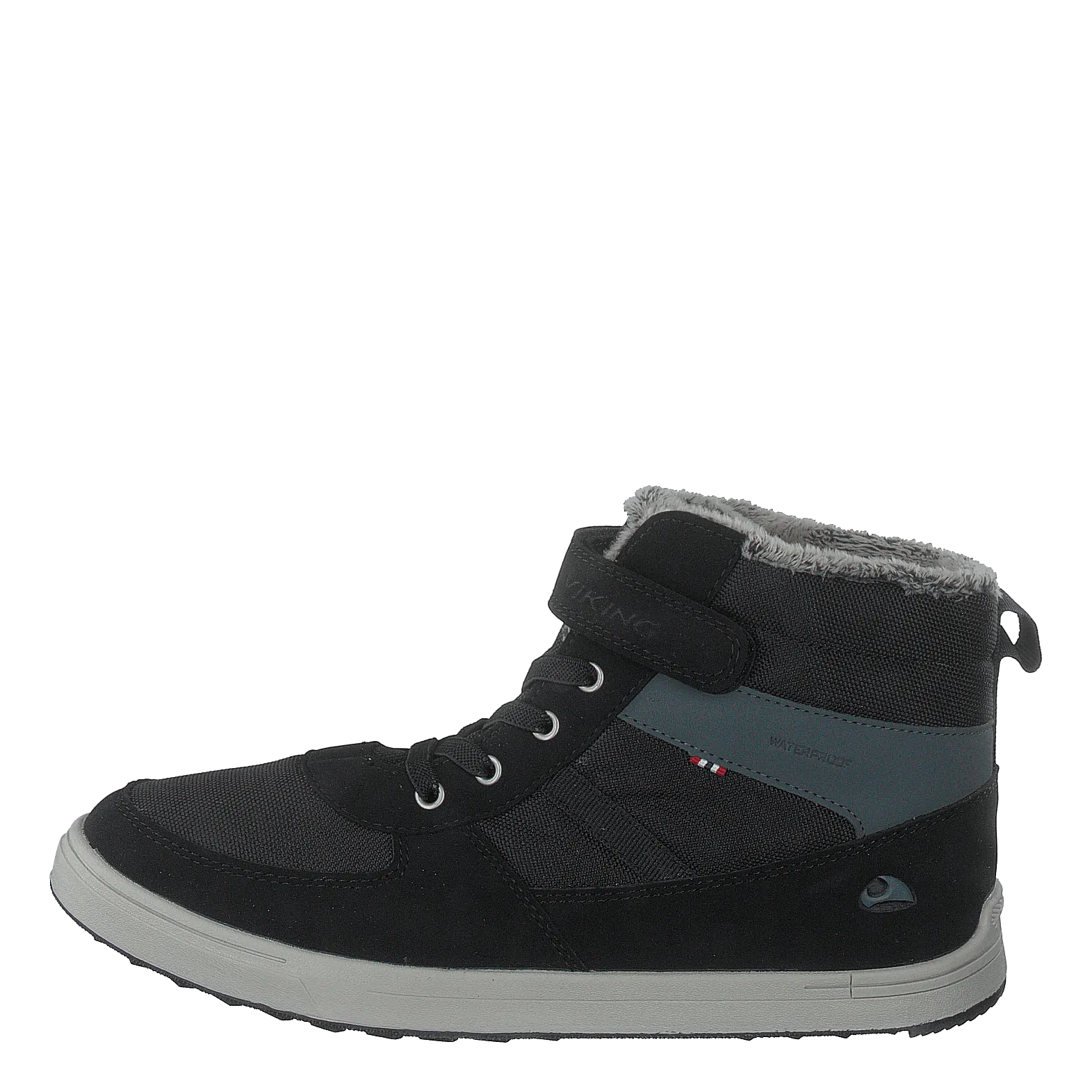 Lucas Mid WP Warm Jr Black/Grey