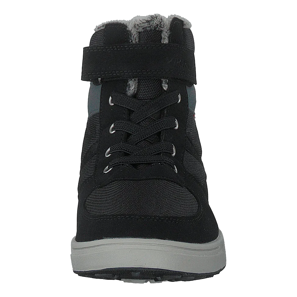 Lucas Mid WP Warm Jr Black/Grey