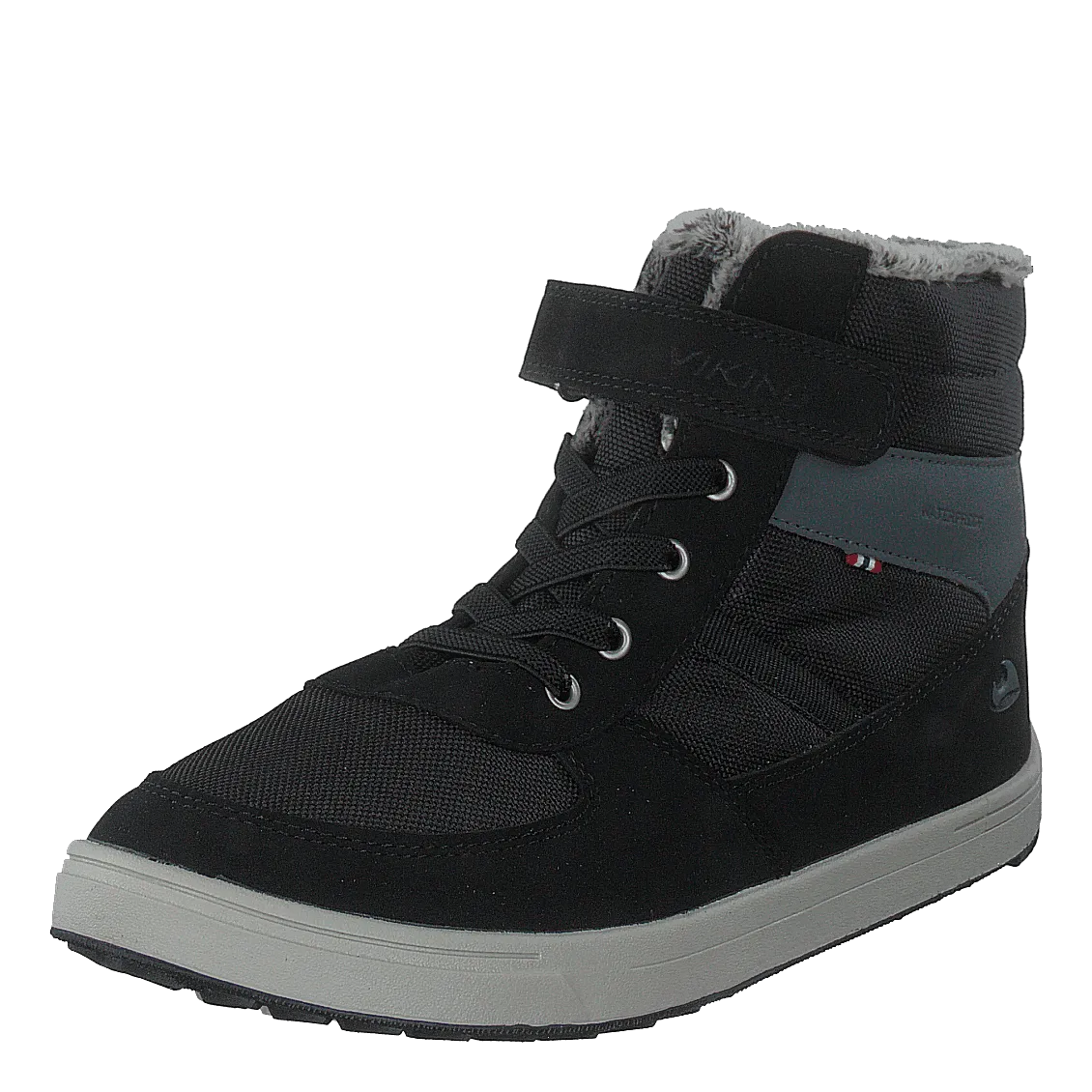 Lucas Mid WP Warm Jr Black/Grey