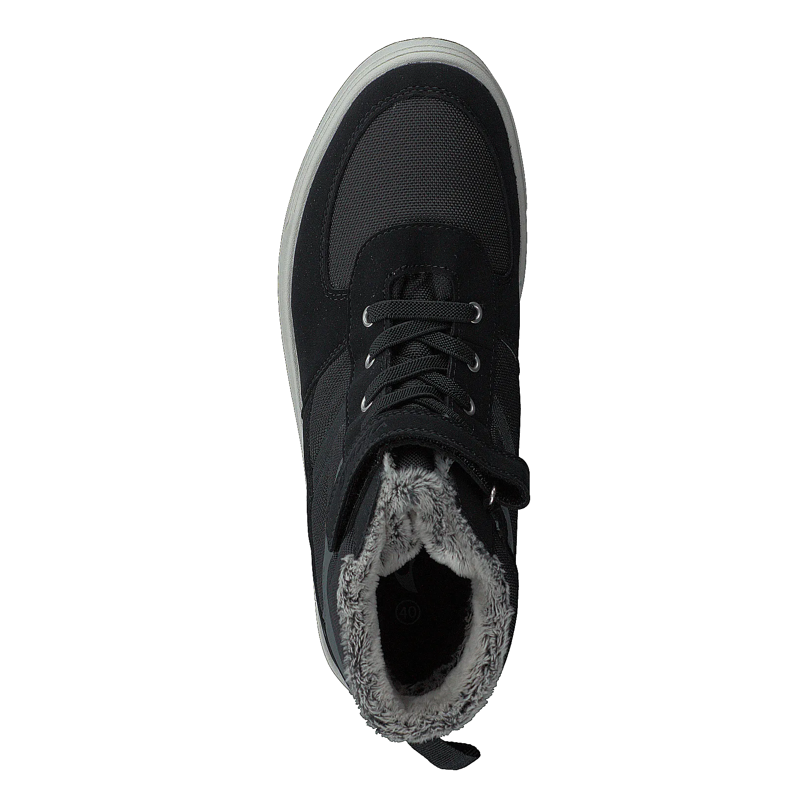 Lucas Mid WP Warm Jr Black/Grey