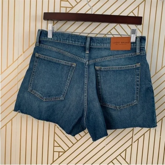 Lucky Brand lot Relaxed &amp; Traveler Short medium wash raw hem distressed 10 / 30