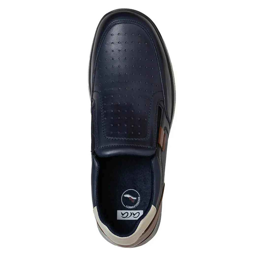 Mens Ara Belton in Blue/Brown/White