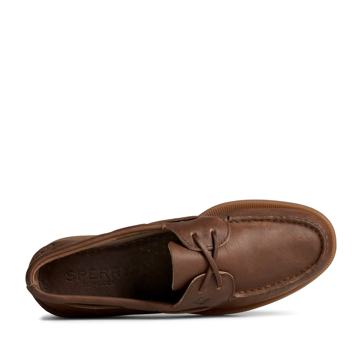 Men's Authentic Original™Cross Lace Leather Boat Shoes Topsider - Brown (24F001410)