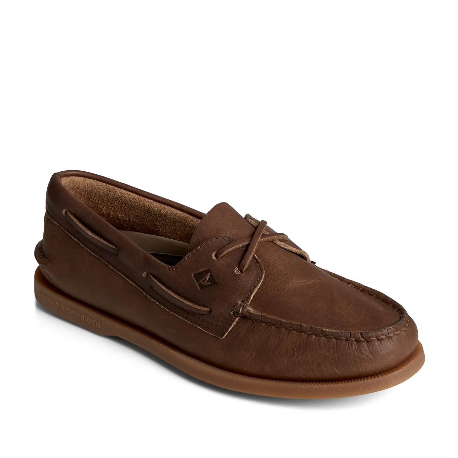 Men's Authentic Original™Cross Lace Leather Boat Shoes Topsider - Brown (24F001410)