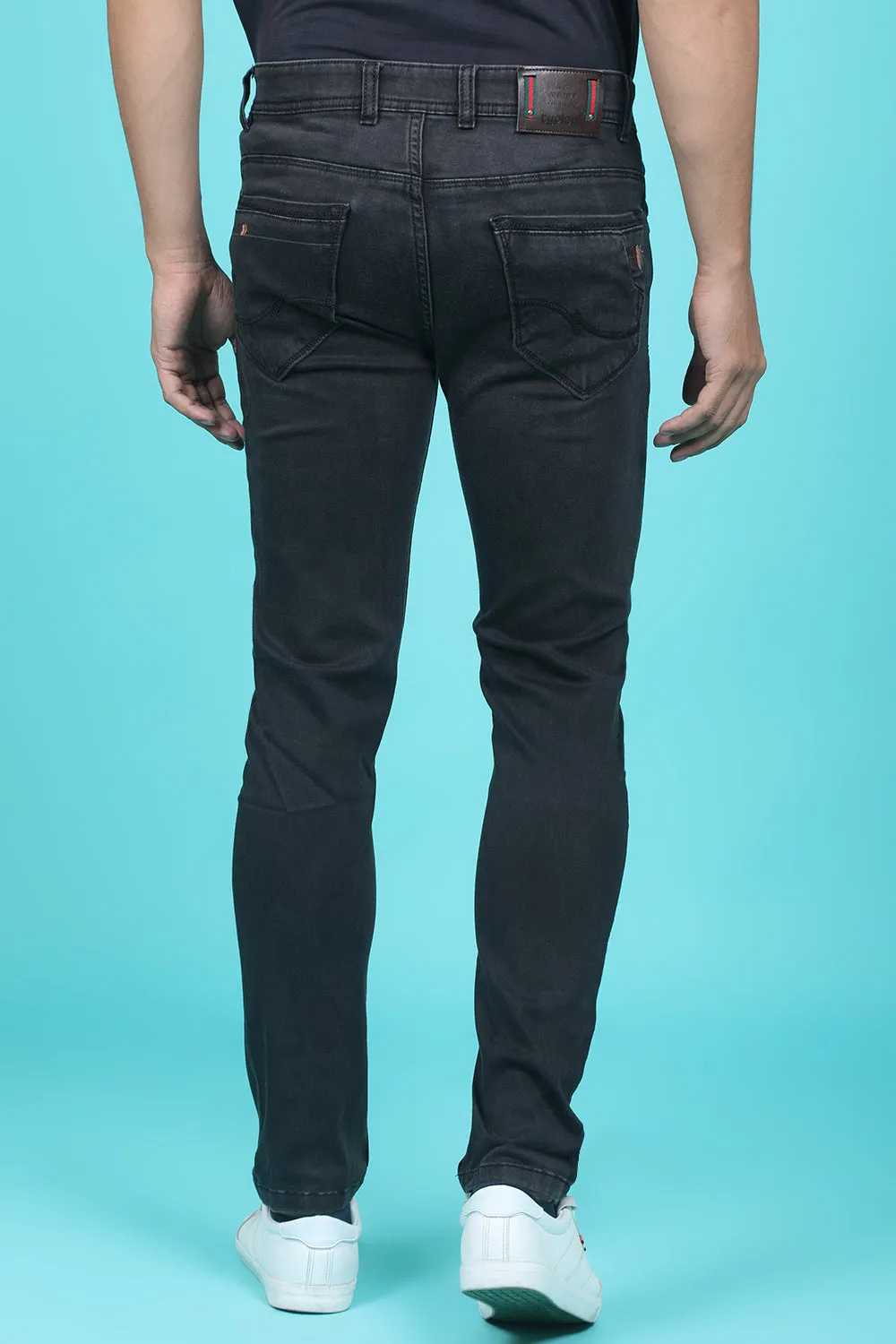 Men's Black Denim Slim Fit RANGER-6013-2 Jean