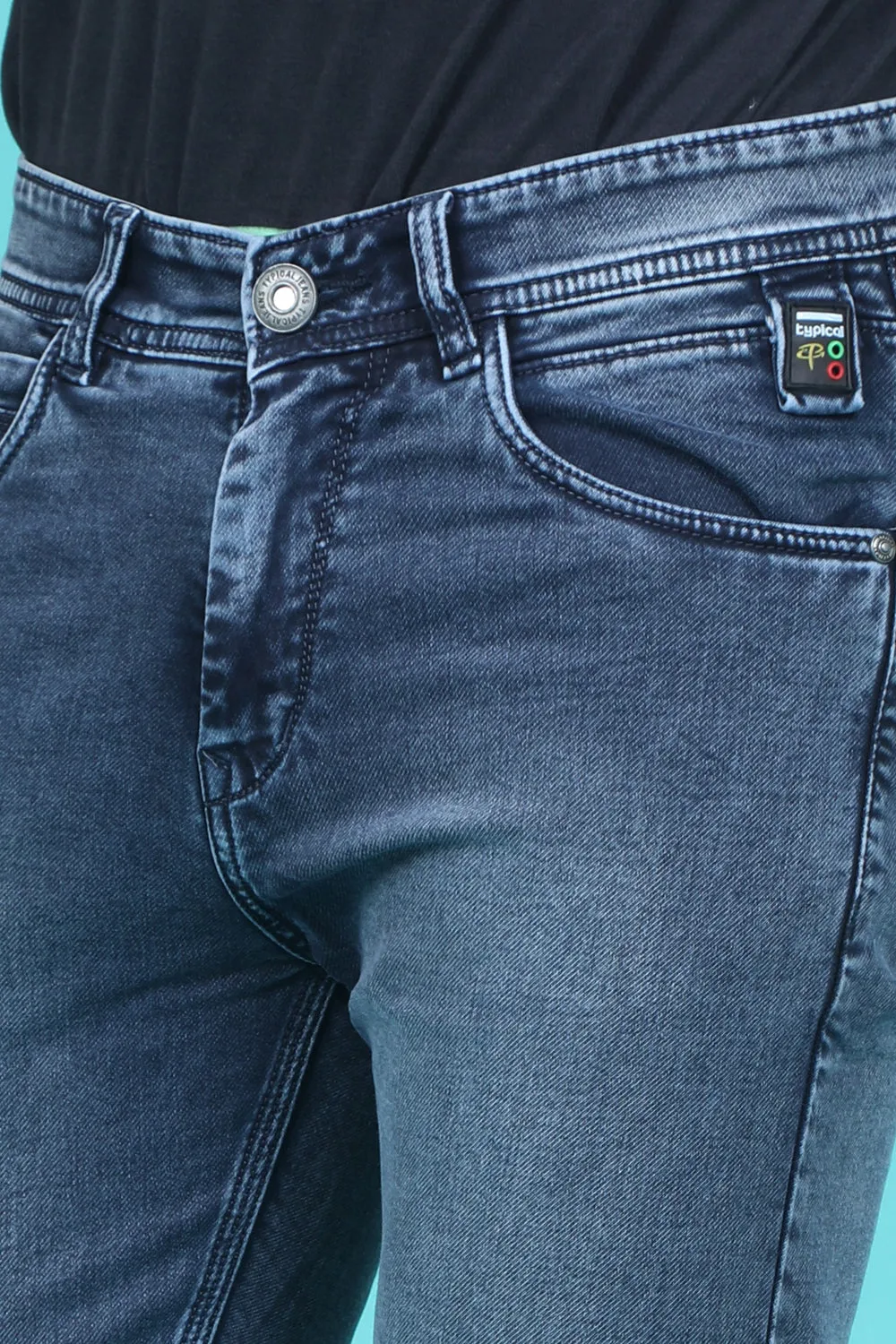 Men's Blue Denim Slim Fit Trend-6503-1 Jeans