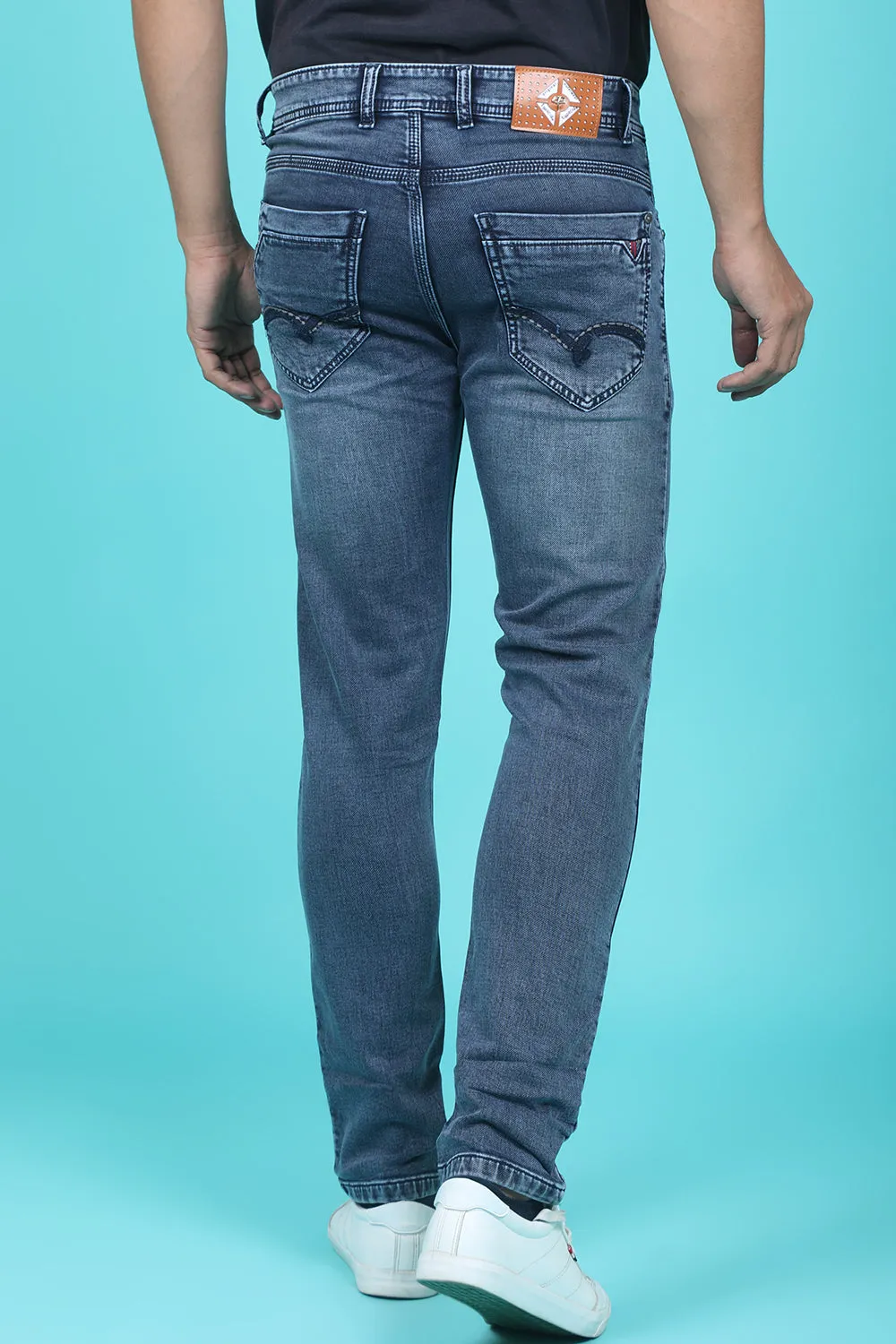 Men's Blue Denim Slim Fit Trend-6503-1 Jeans