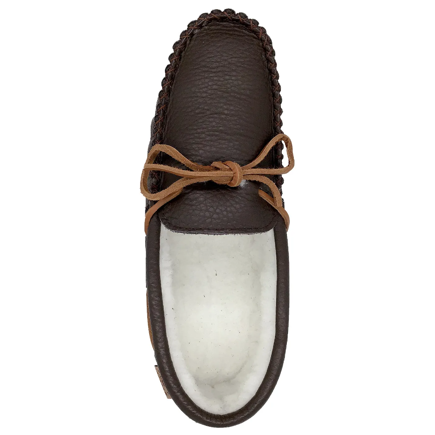 Men's Buffalo Hide Fleece Lined Moccasins