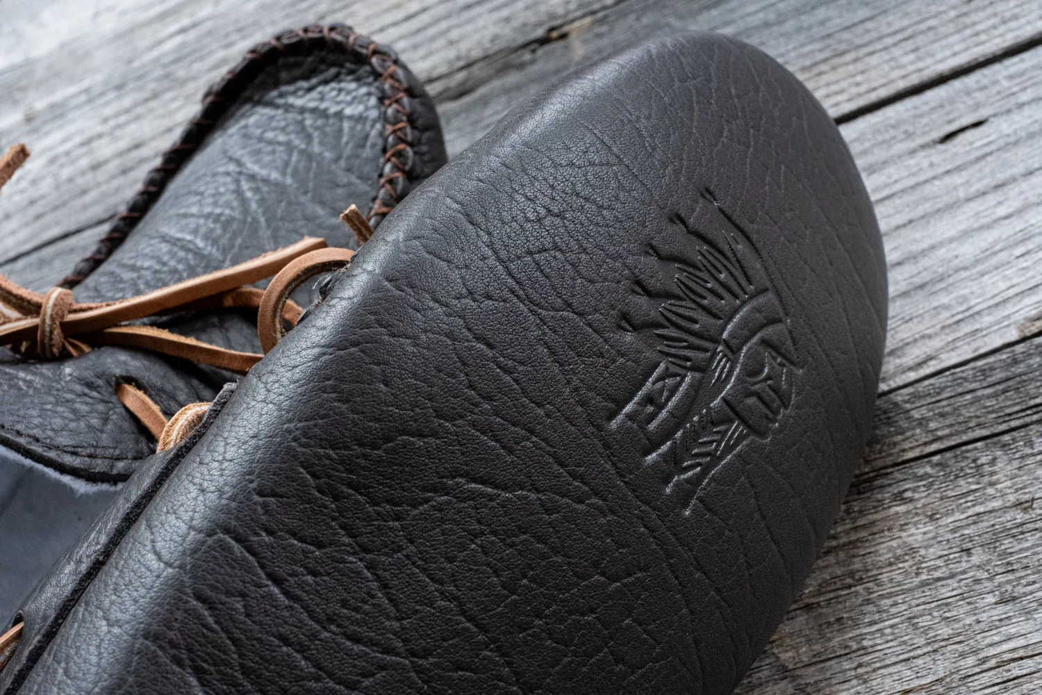 Men's Buffalo Hide Fleece Lined Moccasins