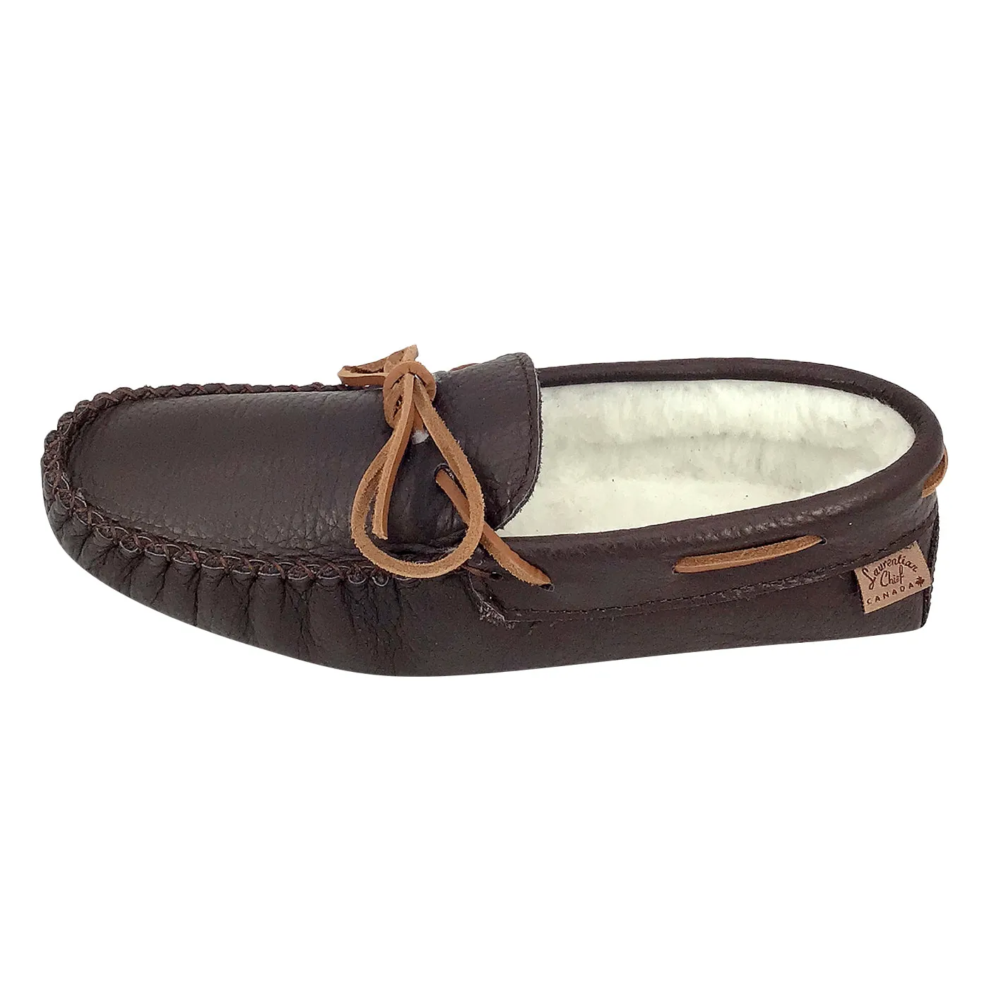 Men's Buffalo Hide Fleece Lined Moccasins