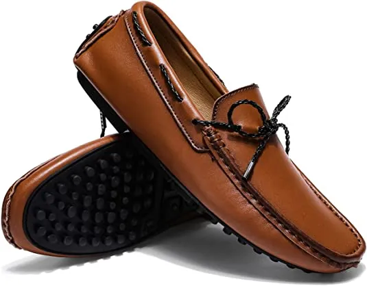 Men's Classic Bow Softsole Driving Moccasins Loafer