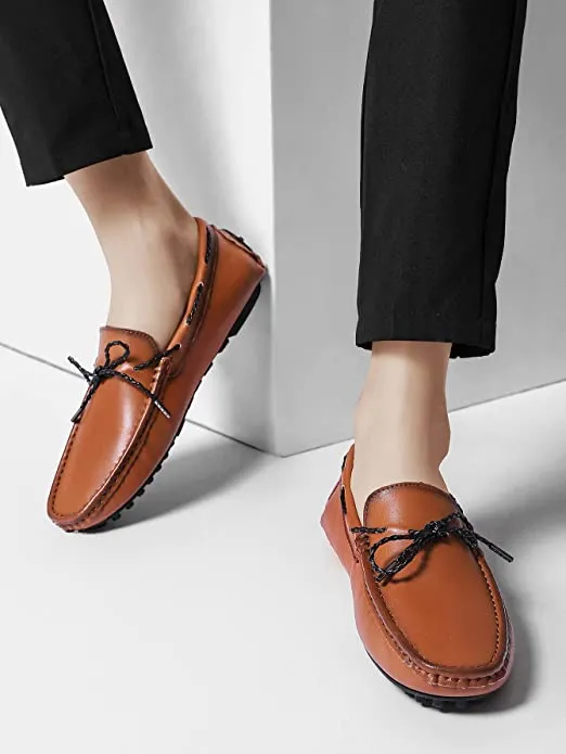 Men's Classic Bow Softsole Driving Moccasins Loafer