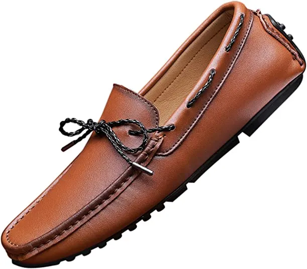 Men's Classic Bow Softsole Driving Moccasins Loafer