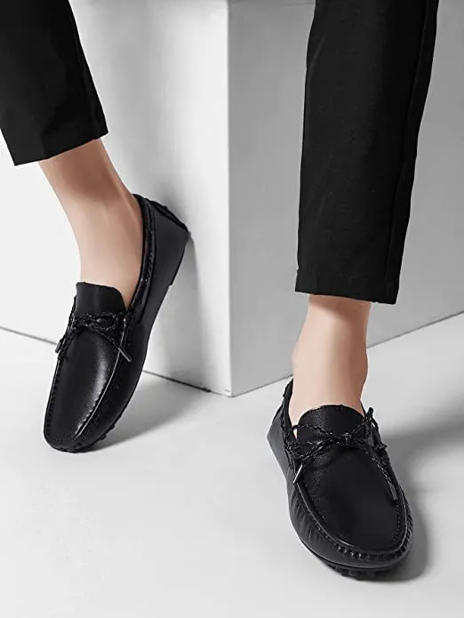 Men's Classic Bow Softsole Driving Moccasins Loafer