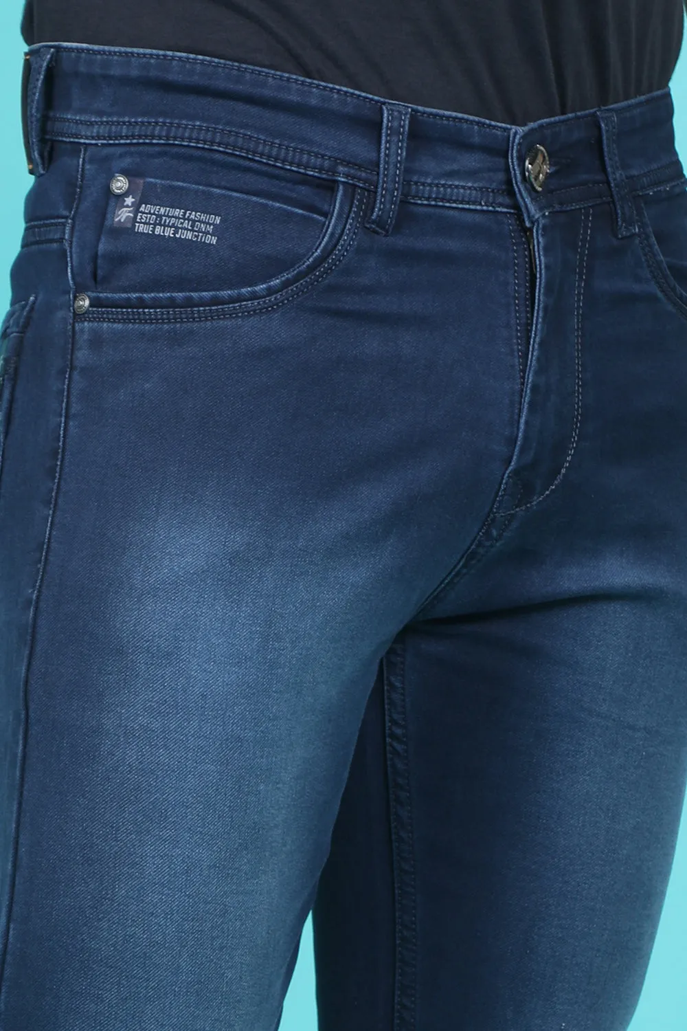 Men's Dark Blue Denim Slim Fit Crux 5032-2 Jean