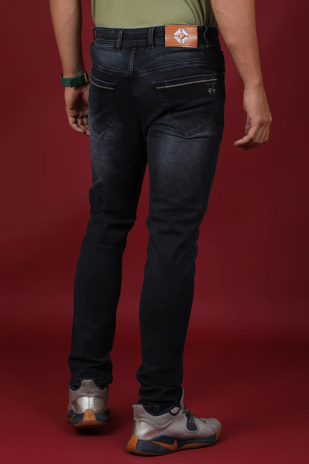 Men's Dark Blue Denim Slim Fit Crux-5034 Jean