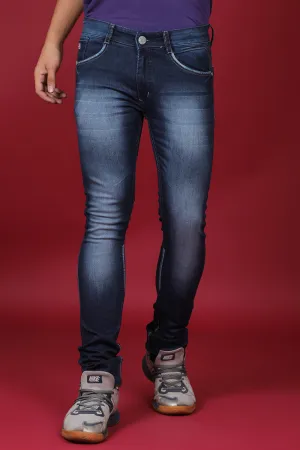 Men's Dark Blue Denim Slim Fit MD-7248 Jean