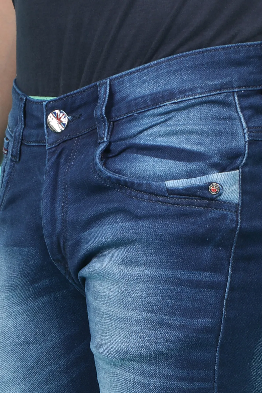 Men's Dark Blue Denim Slim Fit QLC-5326-1 Jean