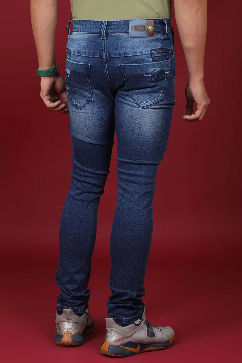 Men's Dark Blue Denim Slim Fit QLC-5332 Jean