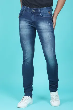 Men's Dark Blue Denim Slim Fit QLC-5339-2 Jean