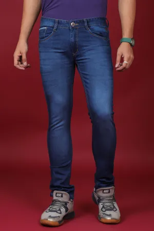 Men's Dark Denim Blue Slim Fit MD-7240-2 Jean