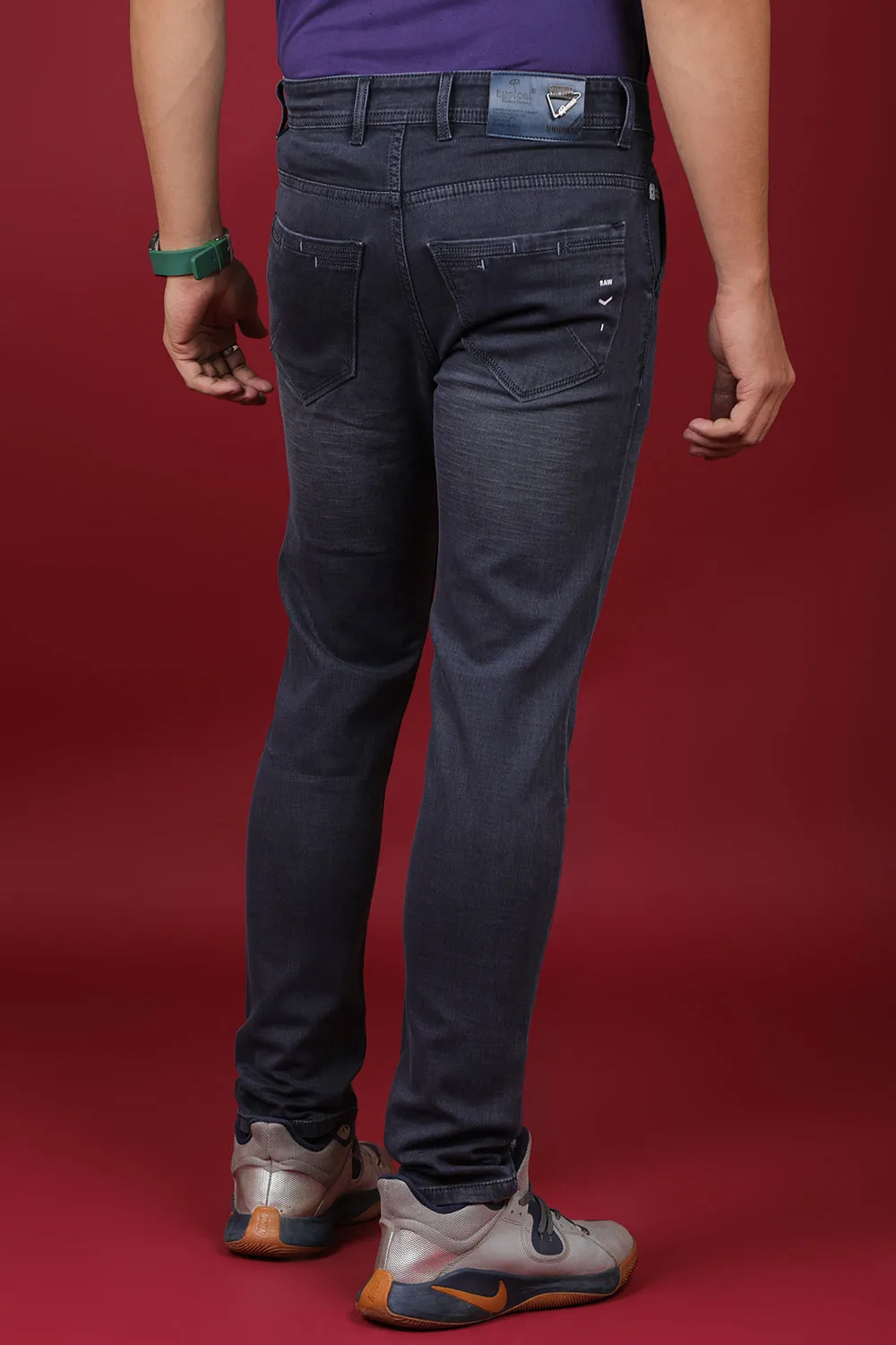 Men's Dark Grey Denim Slim Fit MARS 8012 Jean