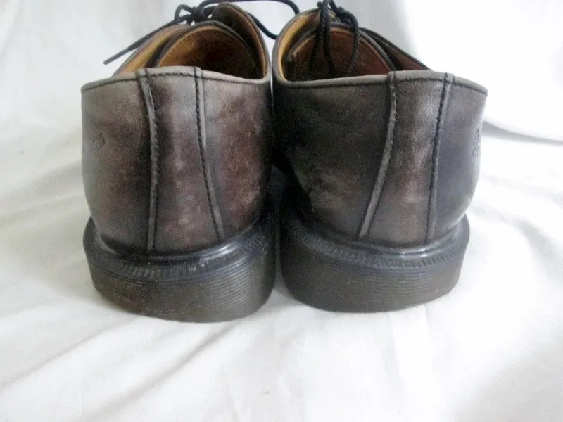 Mens DR. DOC MARTENS DM LEATHER Loafer Industrial Shoes BLACK 8 Cyberpunk