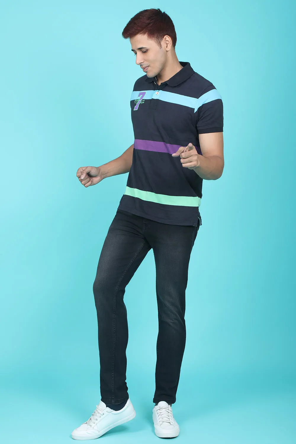Men's Grey Denim Slim Fit RANGER-6025-2 Jeans