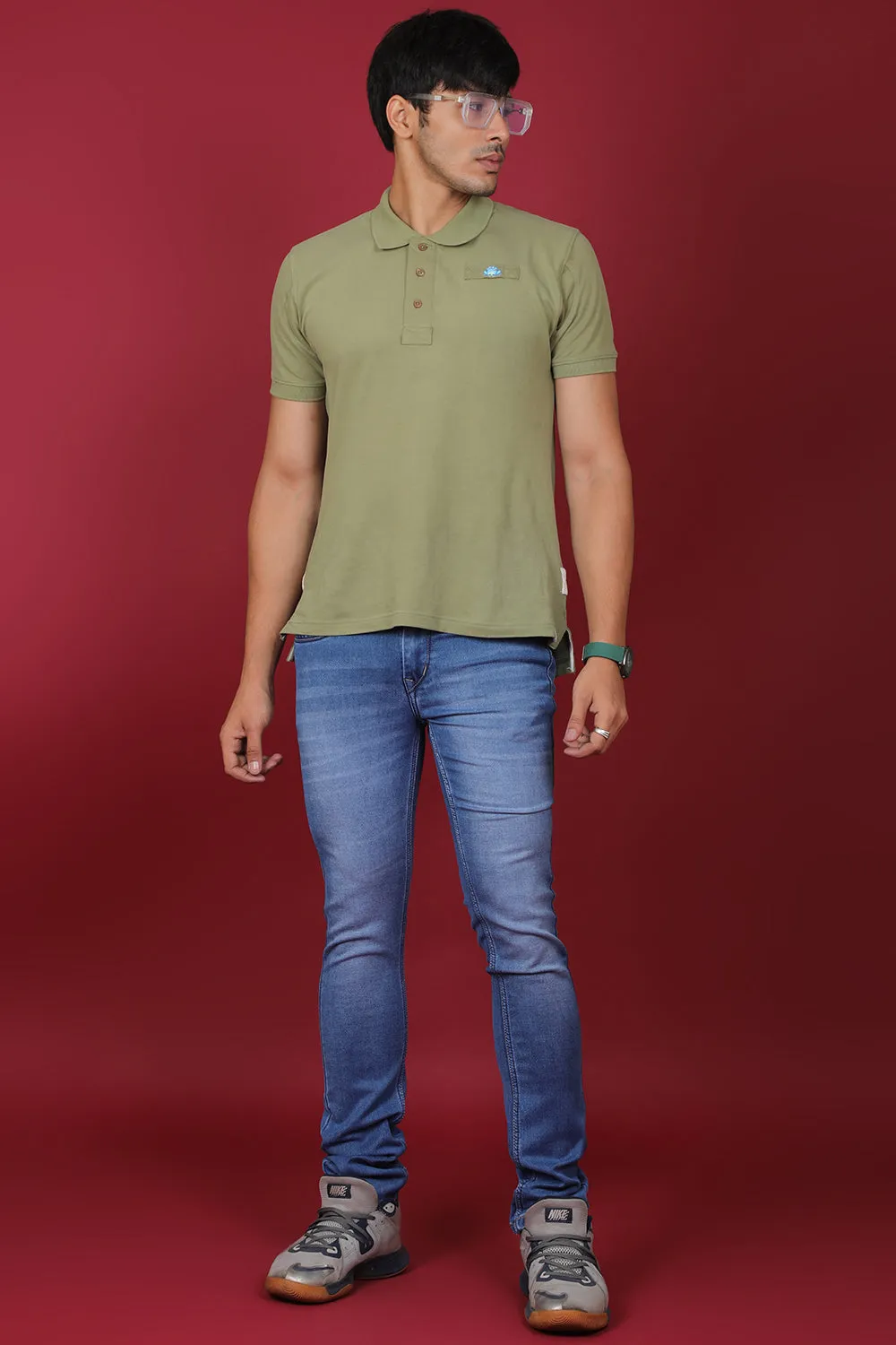 Men's Light Blue Denim Slim Fit Crux-5034-2 Jean