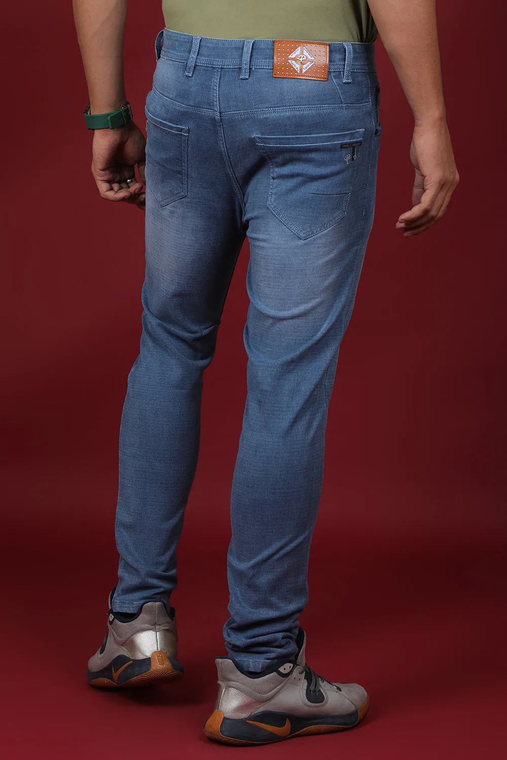 Men's Light Blue Denim Slim Fit Crux-5034-2 Jean