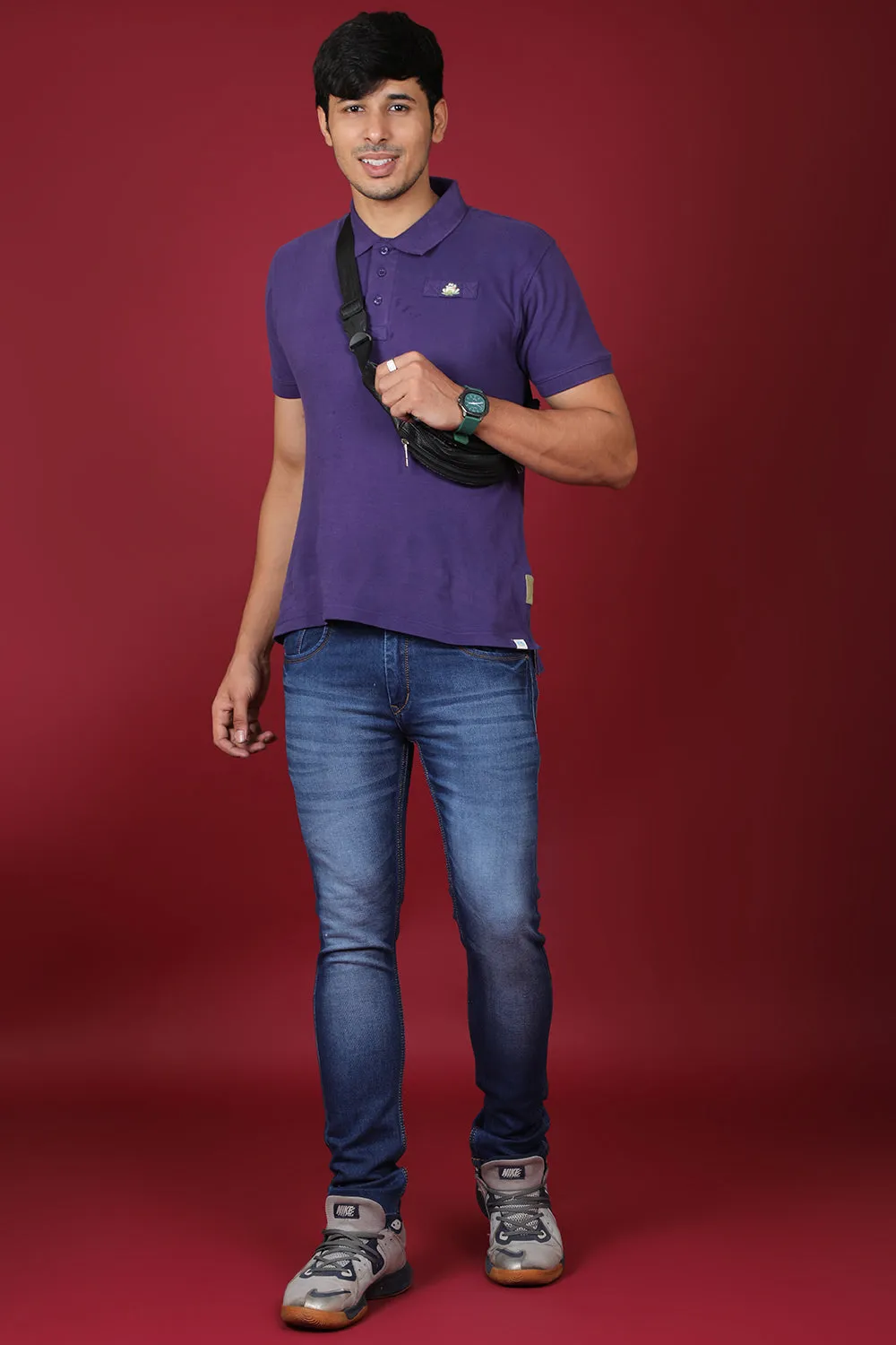 Men's Light Denim Blue Slim Fit MD-7240-1 Jean