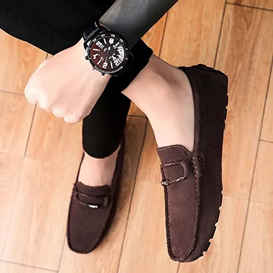 Men's Suede Driving Moccasins Loafer
