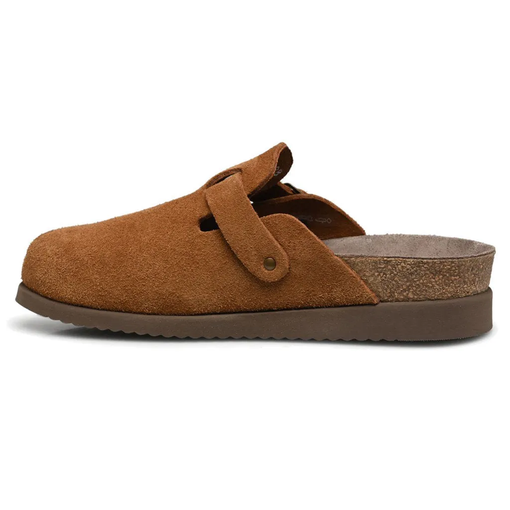 Mephisto Halina Velvet Leather Women's Slide Sandals