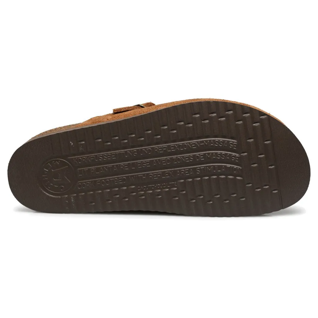 Mephisto Halina Velvet Leather Women's Slide Sandals