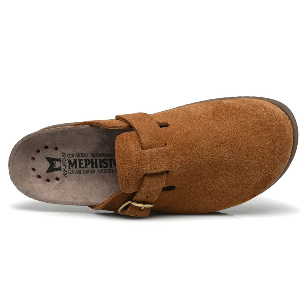 Mephisto Halina Velvet Leather Women's Slide Sandals