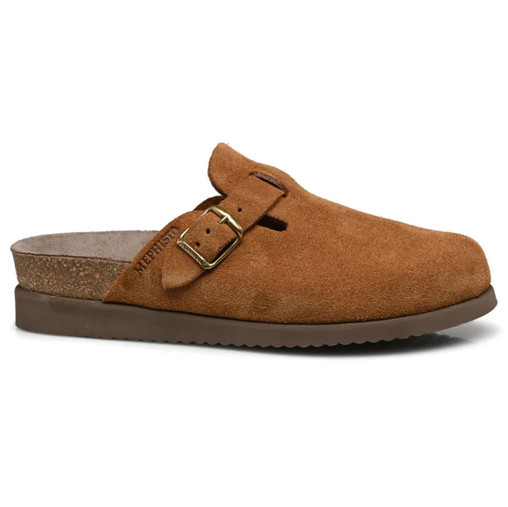 Mephisto Halina Velvet Leather Women's Slide Sandals