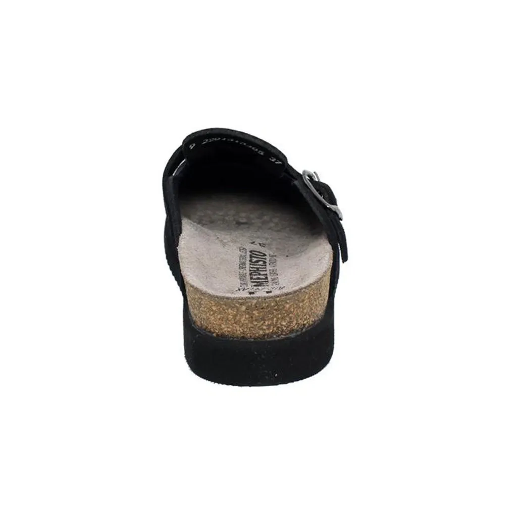 Mephisto Halina Velvet Leather Women's Slide Sandals