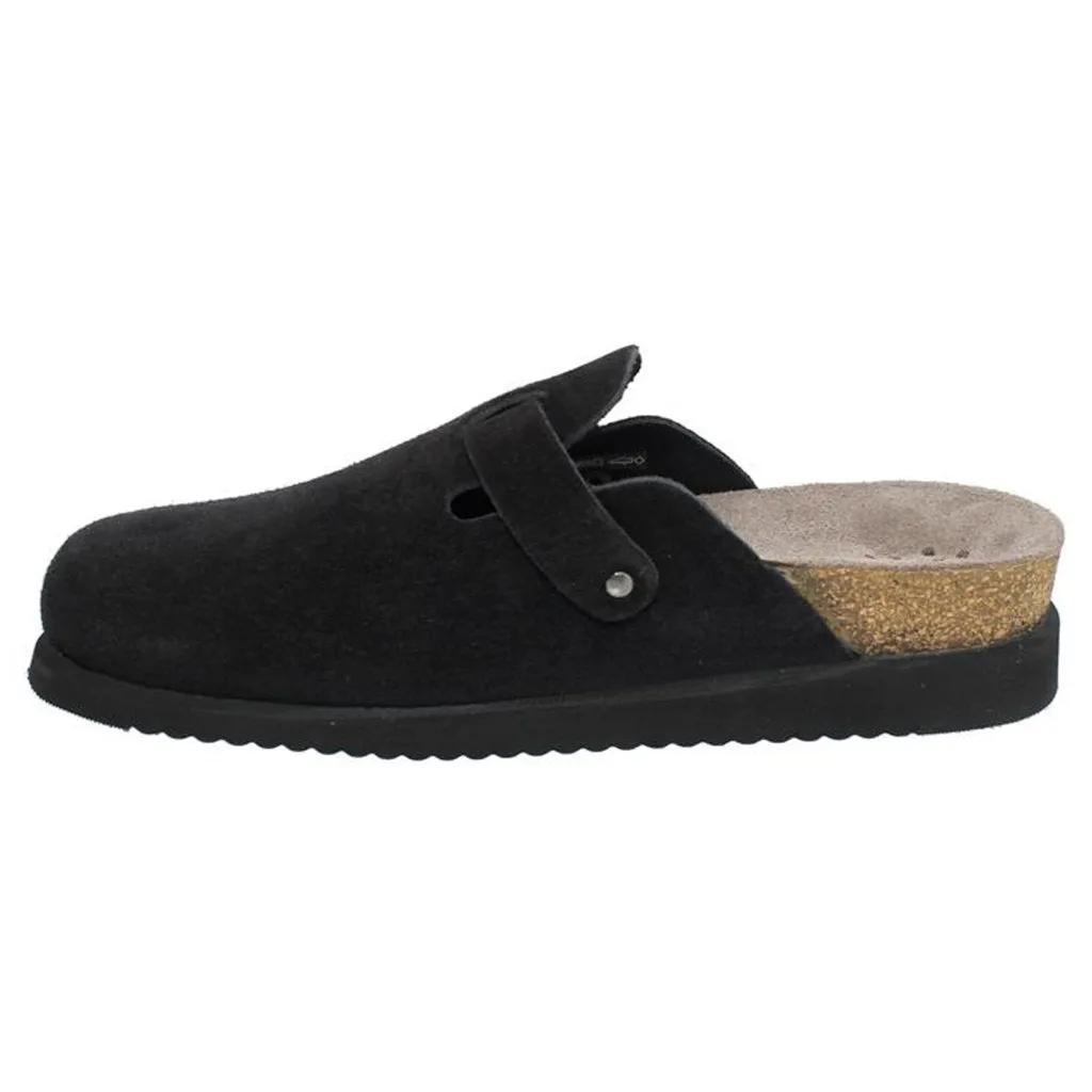 Mephisto Halina Velvet Leather Women's Slide Sandals