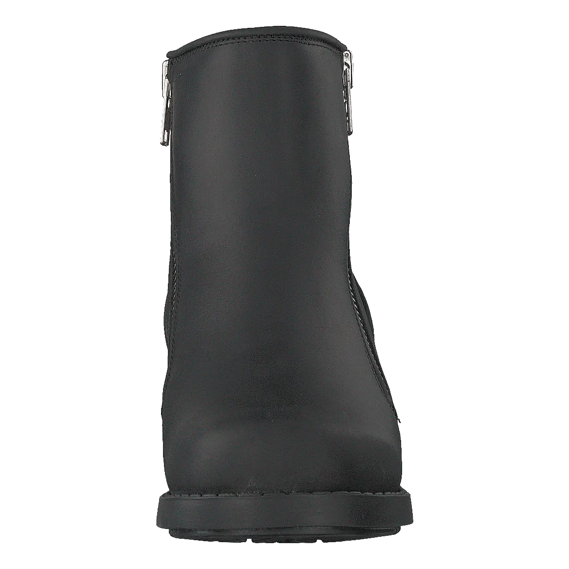 Mid Zip Boot Warm Lining Black/shiny Silver