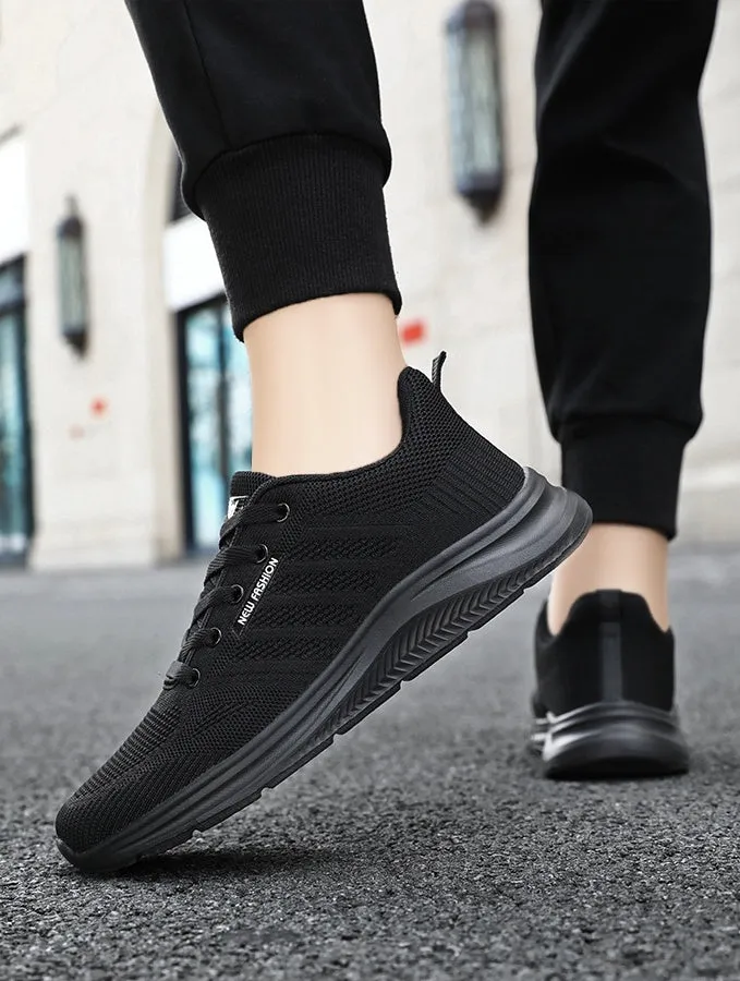 Minimalist Knitted Casual trainer Sneakers for Men's Everyday Style