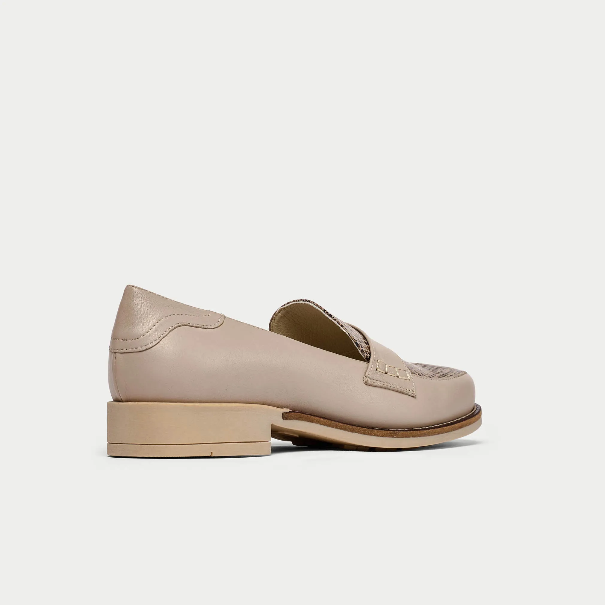Nadia - Oyster snake leather