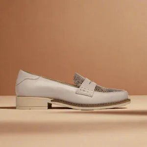 Nadia - Oyster snake leather