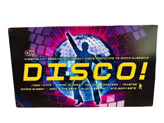 NEW DISCO! - 4 Digitally Remastered Compact Discs Featuring 72 Disco Classics - Rose Royce, Sister Sledge, The Three Degrees, and more!