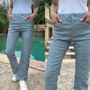 Novel Light Blue Stripe