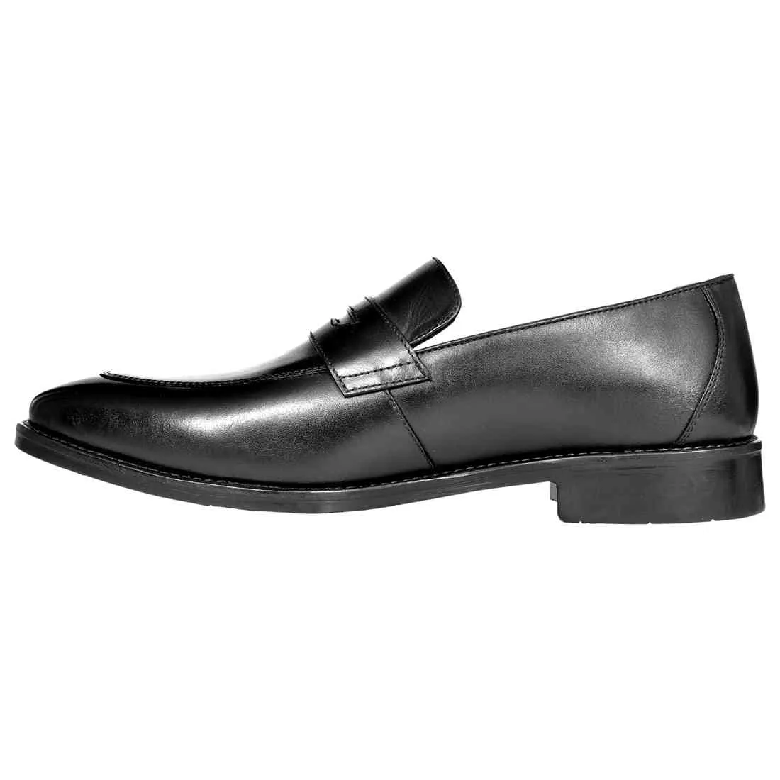 OHM New York Double Stitched Penny Loafer Leather Shoes