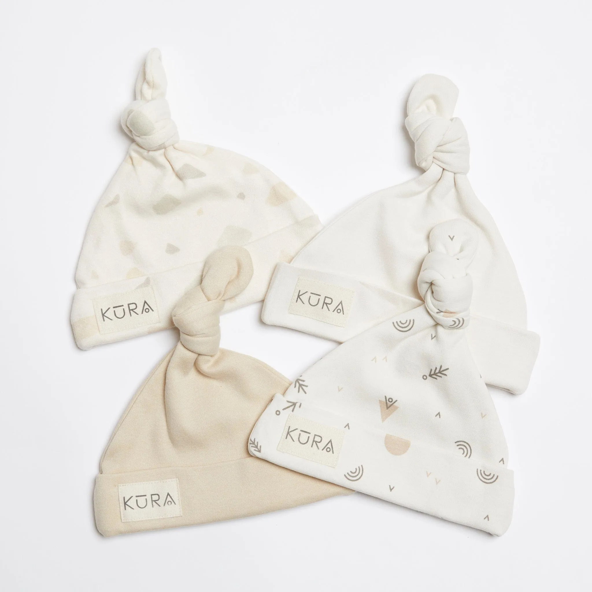 Organic Jersey Hat in Earth Print