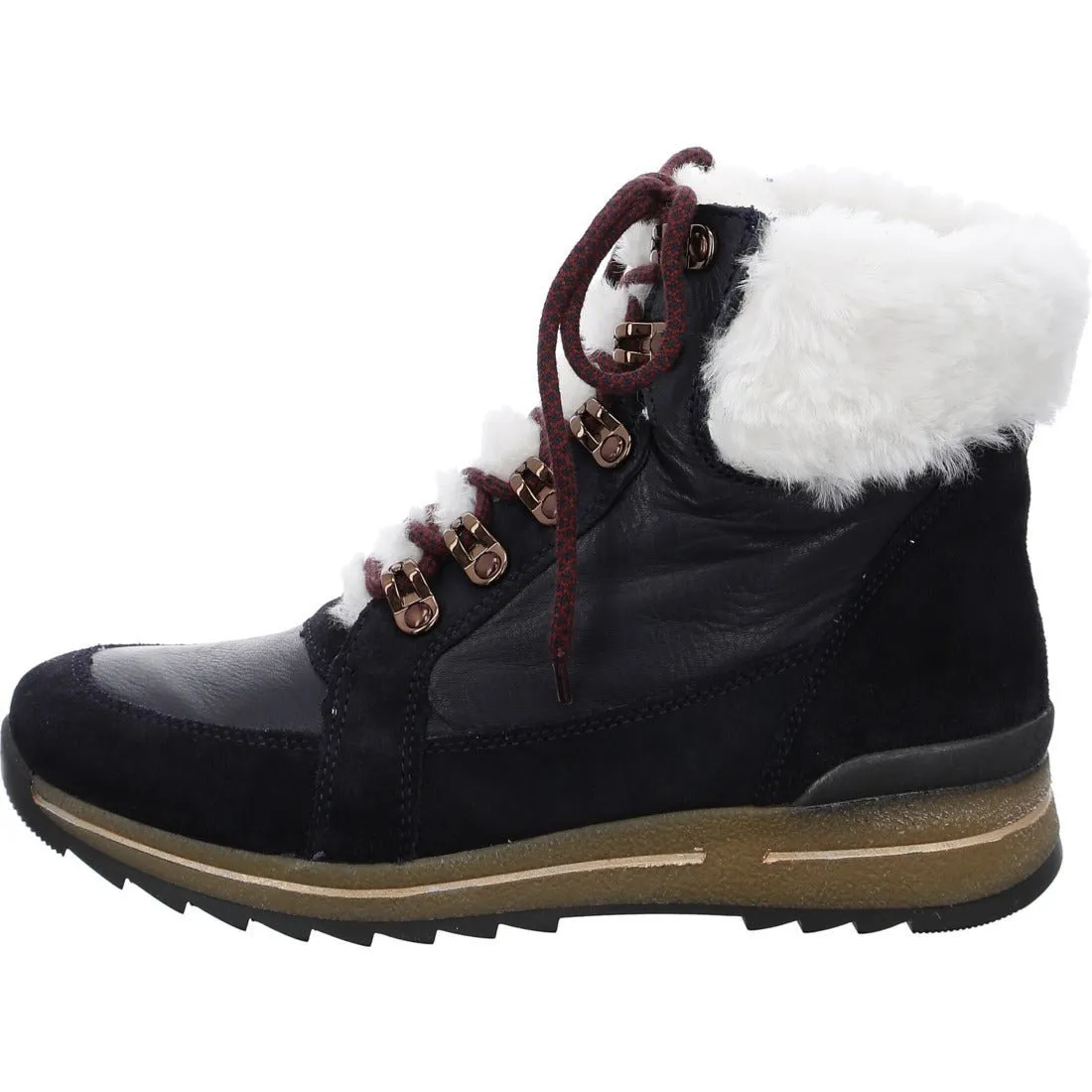 'Osaka' women's warmlined wide fit (H) boot - Blue